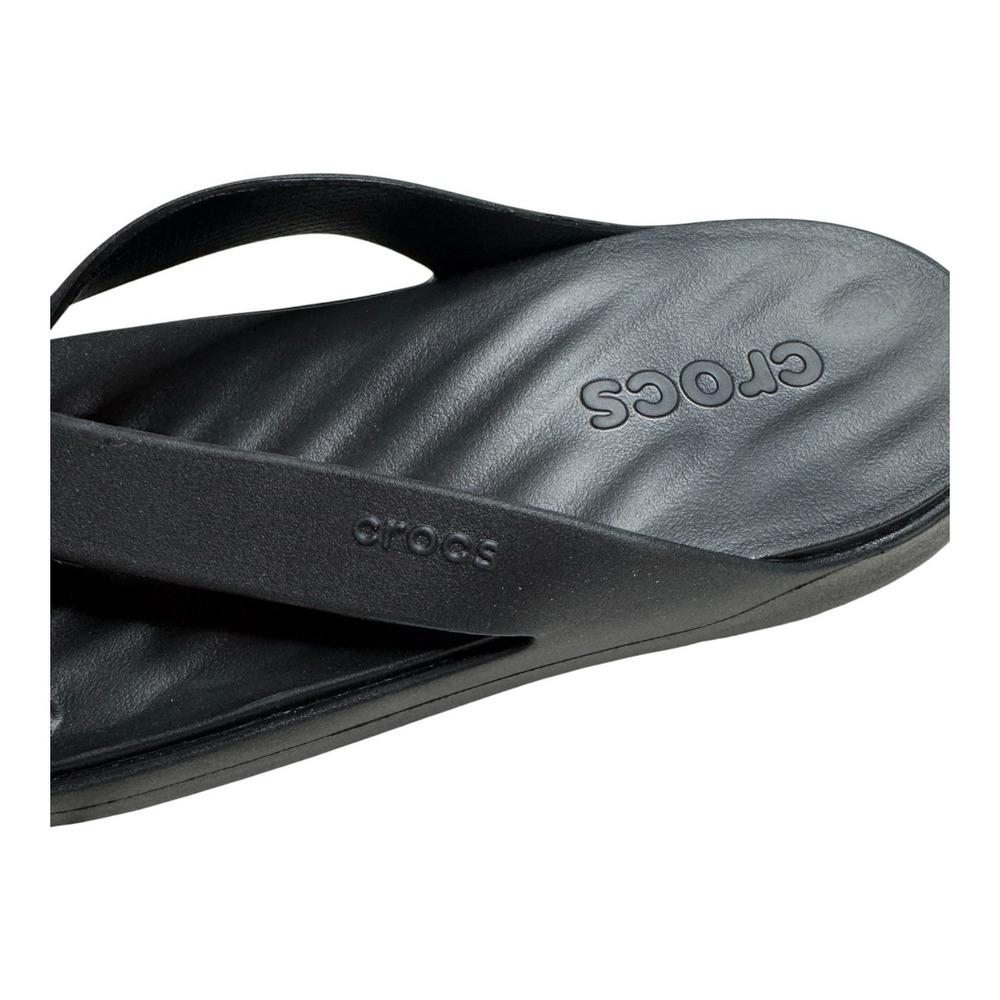 NWOT Women's Sz 10 Black Crocs Getaway Platform Flip Flop Sandals - Picture 3 of 5